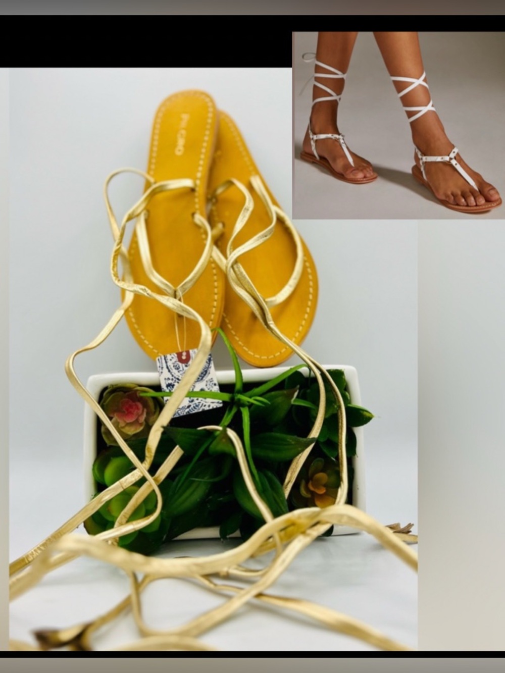 🌺Anthropologie Pilcro Harness Tie-Up Sandals🌸🌺